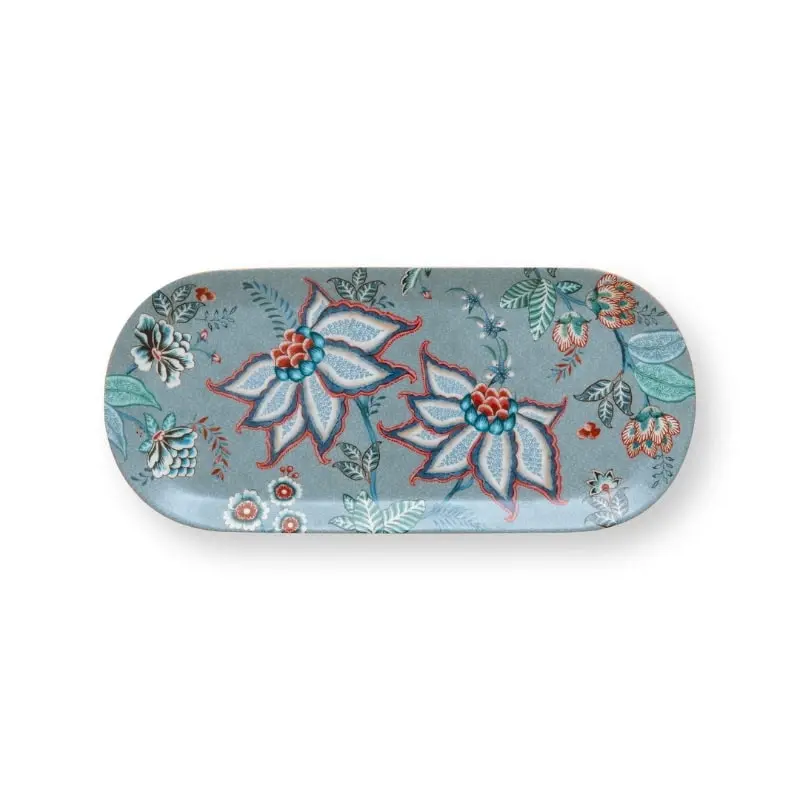 PIP Studio Flower Festival Light Blue Rectangular Cake Tray