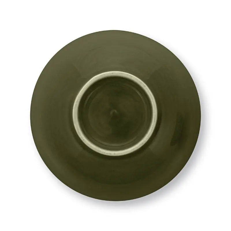 VTWonen Relievo Dark Green 12.5cm Bowls on Foot Set of 4