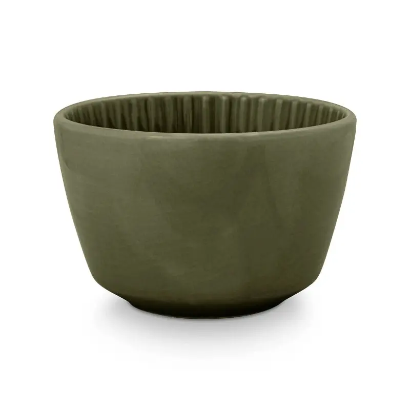 VTWonen Relievo Dark Green 12.5cm High Bowls Set of 4