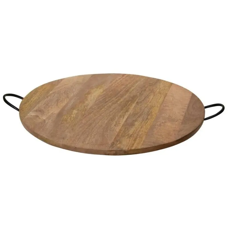 J.Elliot Bailey Natural Round Tray With Handles