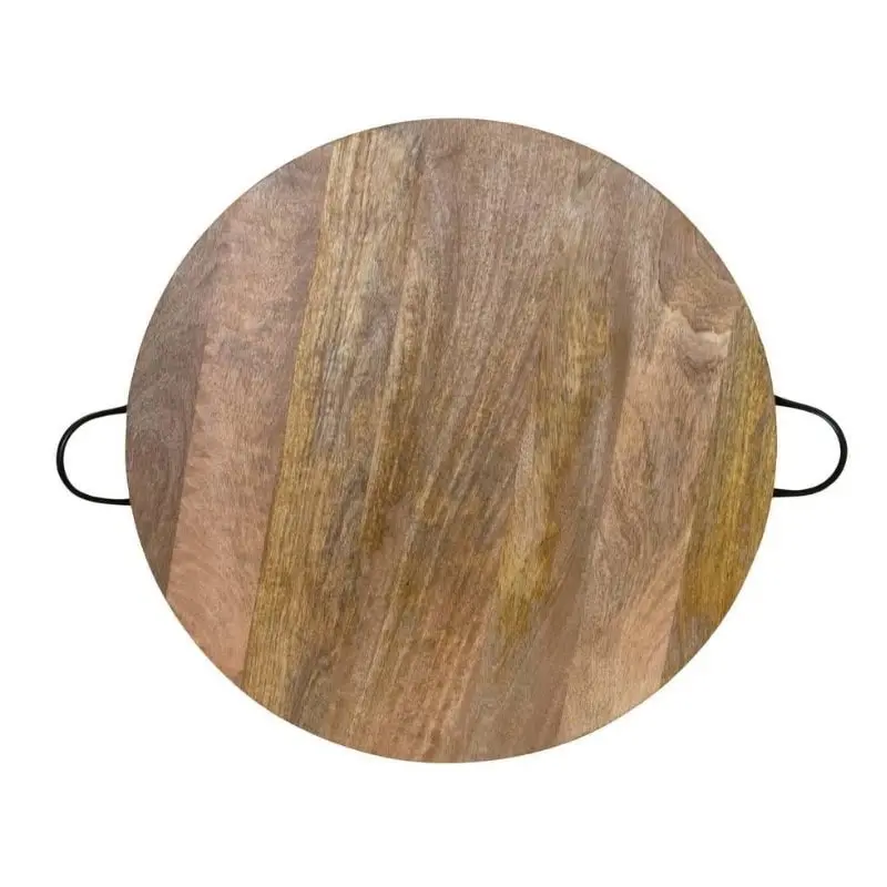 J.Elliot Bailey Natural Round Tray With Handles