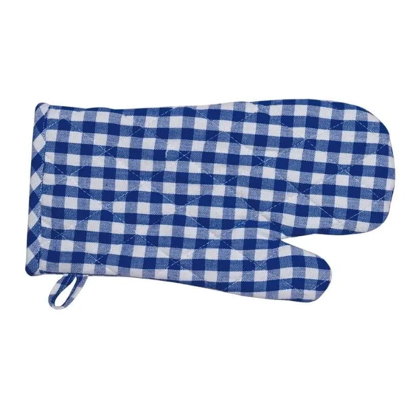 Rans Gingham Blue Oven Glove