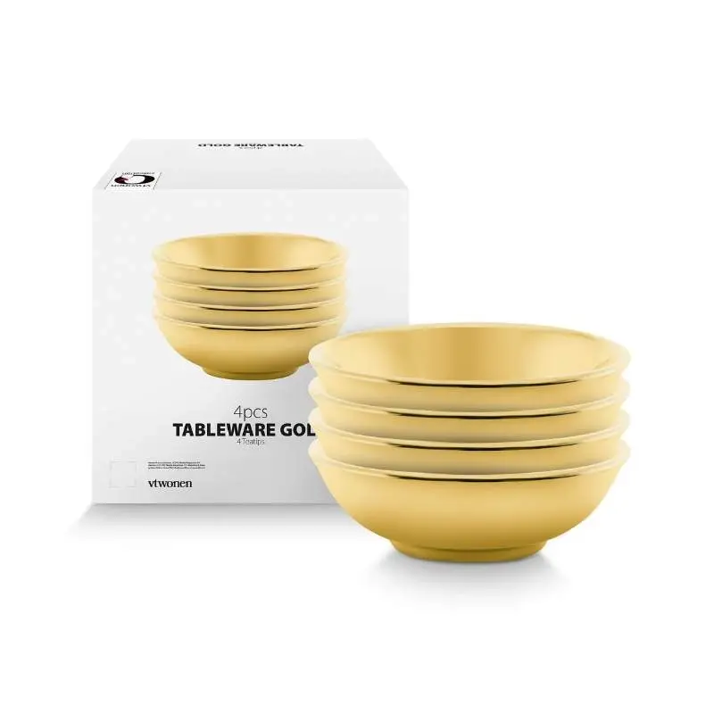 VTWonen Gold Tea Tip and Sauce Bowl Set of 4