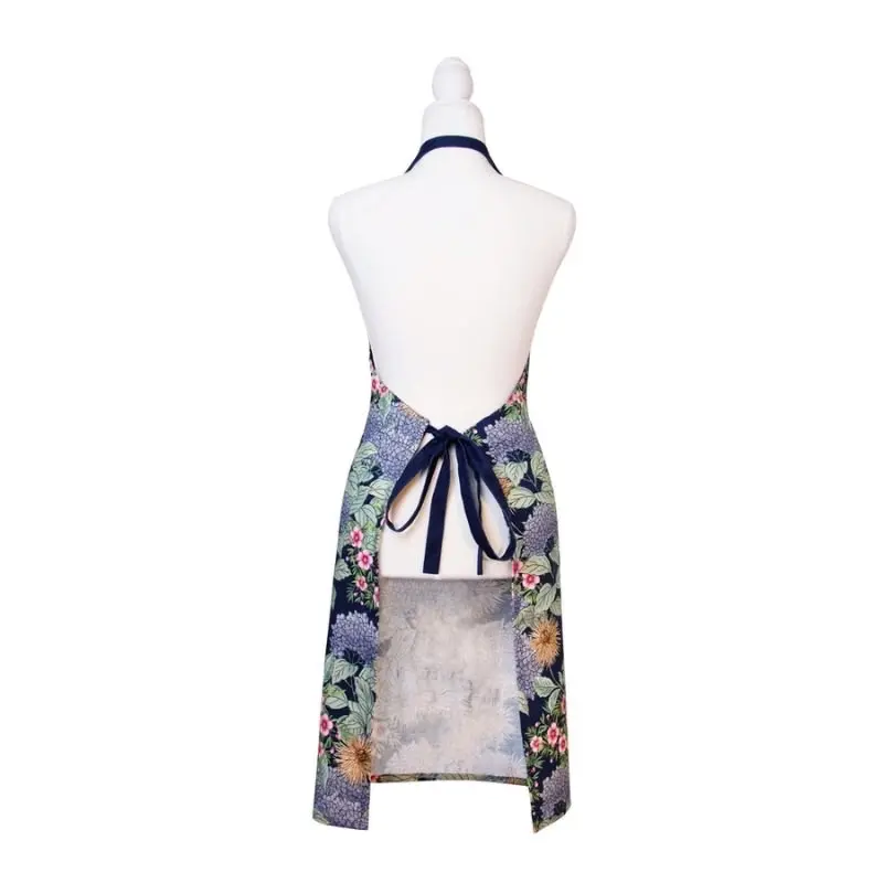 J.Elliot Hydrangea Navy Apron