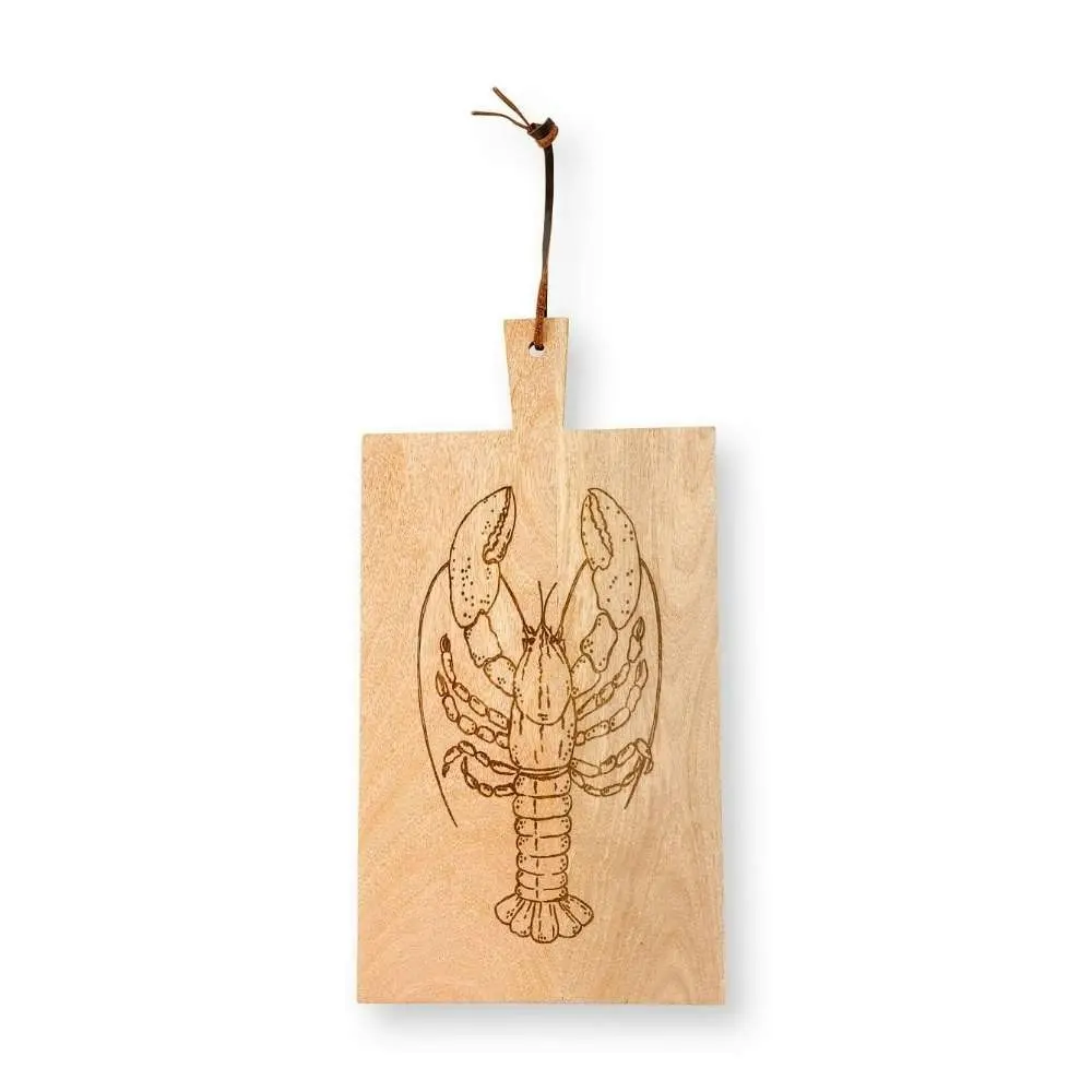 PIP Studio Lobster Bleached Mango Wood Natural Rectangular Tray