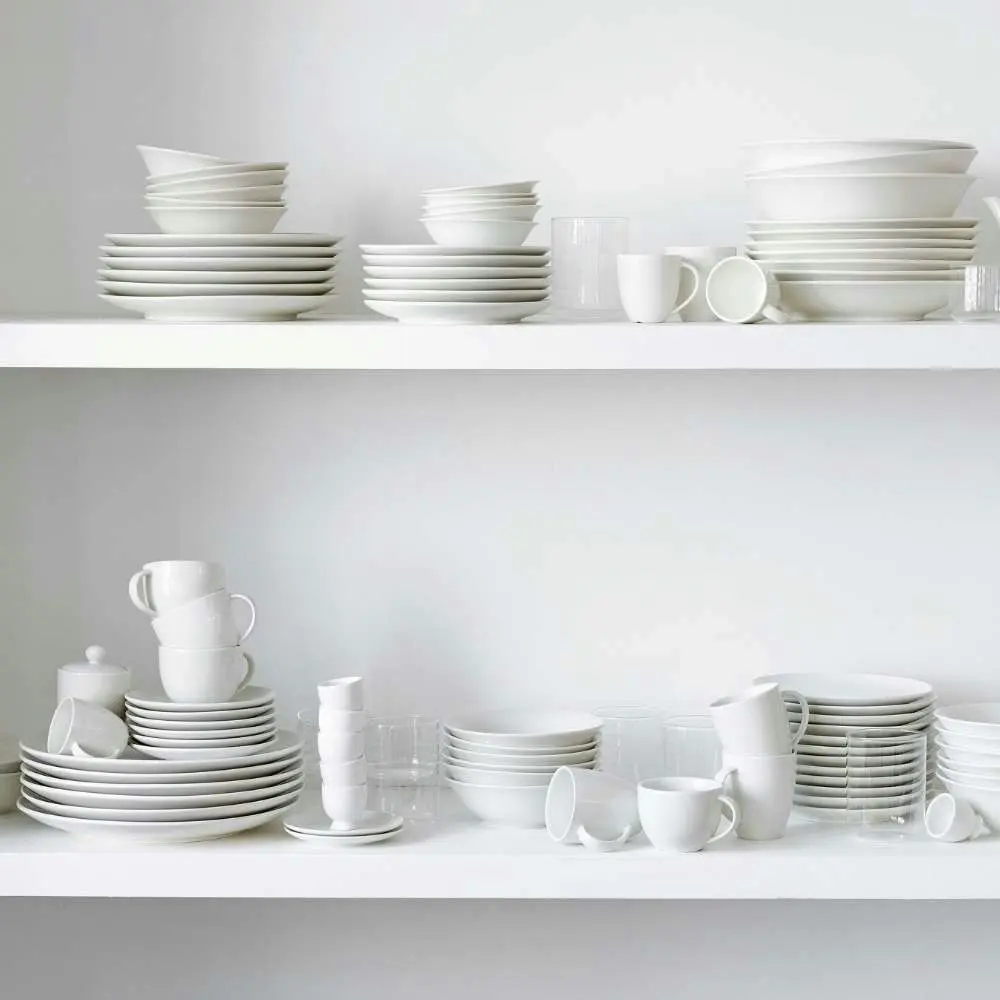 VTWonen Raw White Dinnerware Set of 16