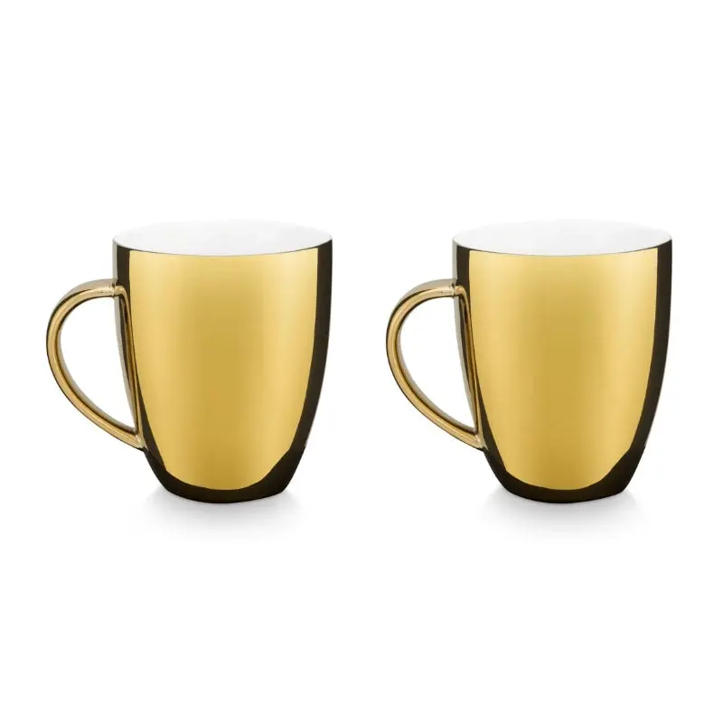 VTWonen Gold 250ml Mugs with Ear Set of 2