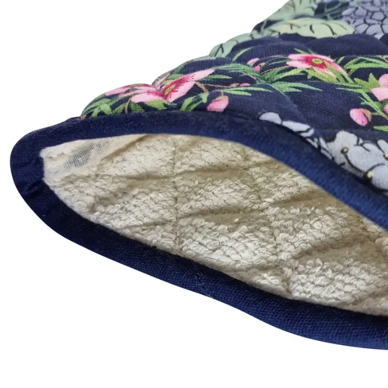 J.Elliot Hydrangea Navy Oven Mitt