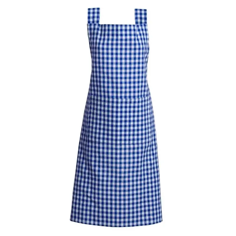 Rans Gingham Blue Apron