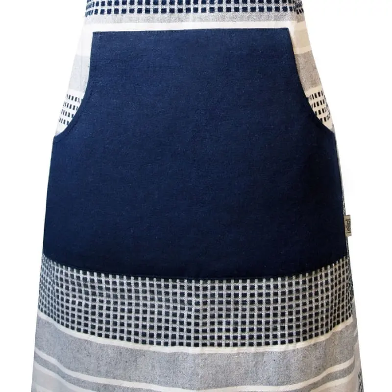 J.Elliot Patrick Navy and Grey Apron