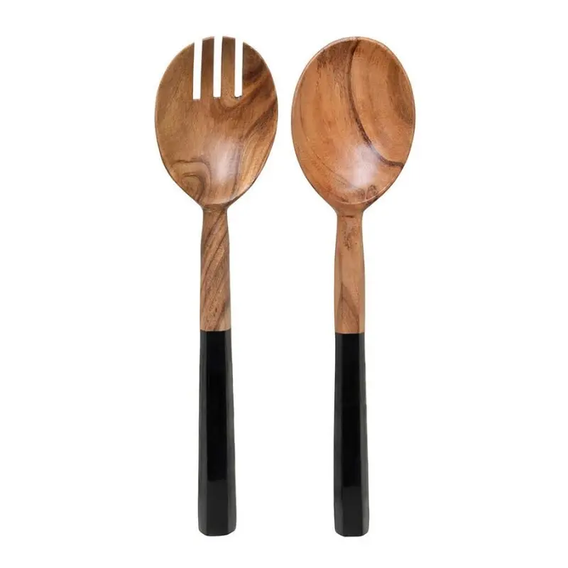 J.Elliot Zowie Natural and Black Salad Servers