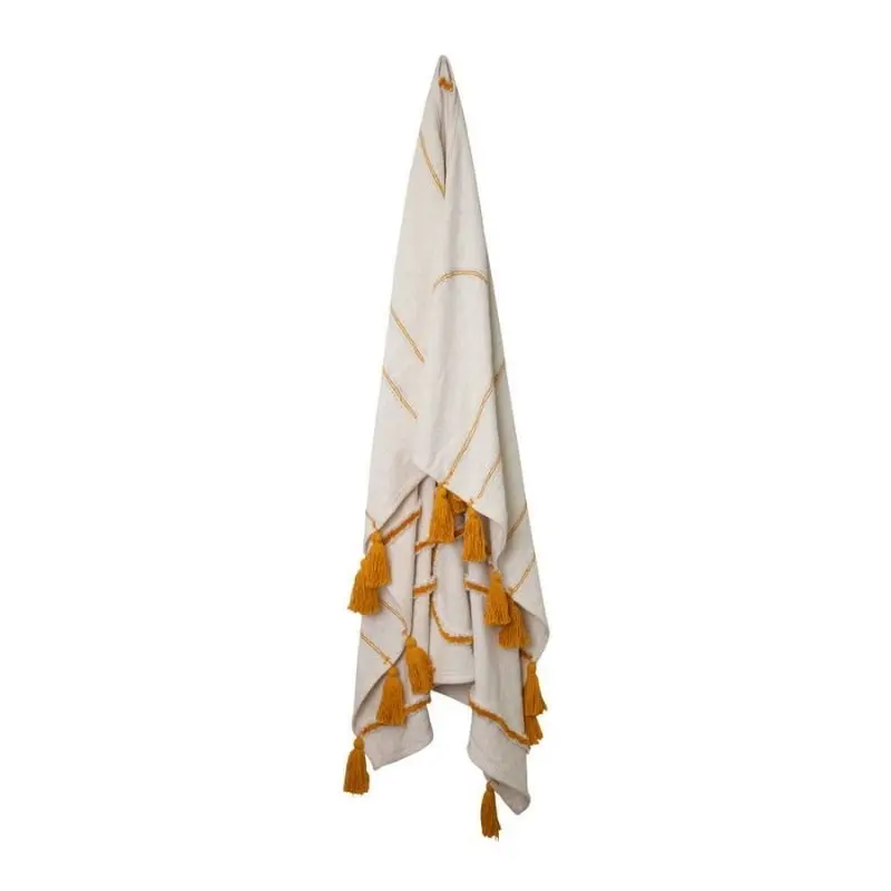 J.Elliot Waverley Ivory and Mustard Throw