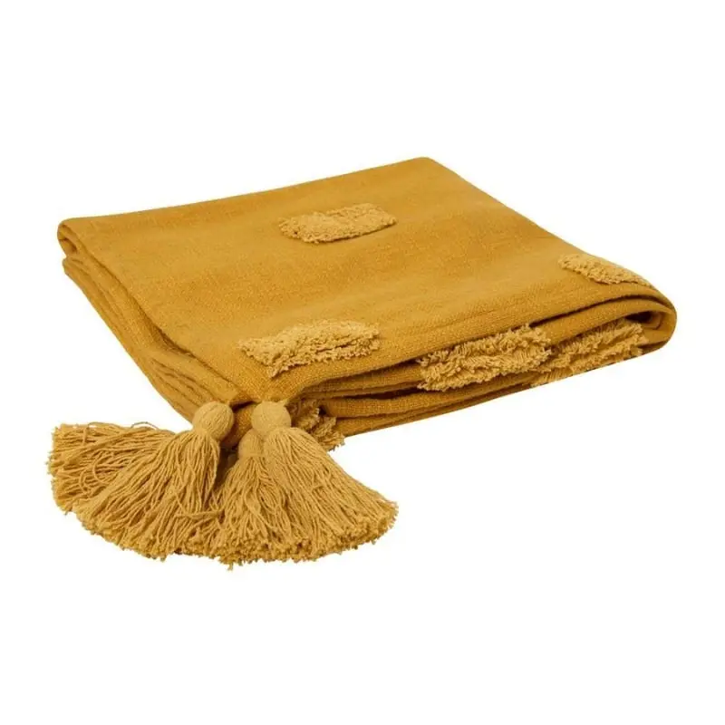 J. Elliot Quinn Textured Ochre and Jojoba Throw