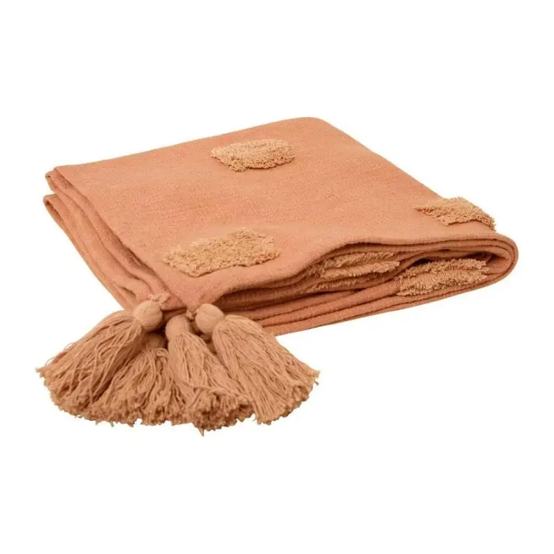 J. Elliot Quinn Textured Clay Pink and Soft Pink Throw