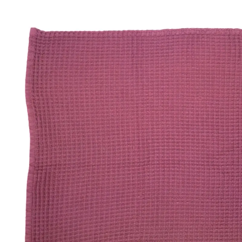 Bambury Waffle Pink Throw