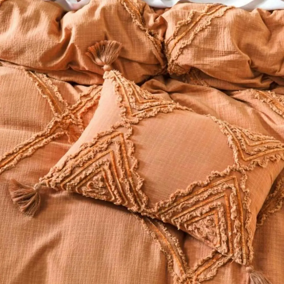 Linen House Heather Brandy Quilt Cover Set