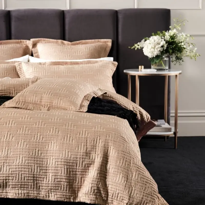 Linen House Winston Gold Quilt Cover Set