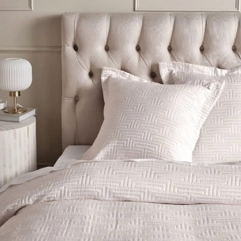 Linen House Winston White Quilt Cover Set