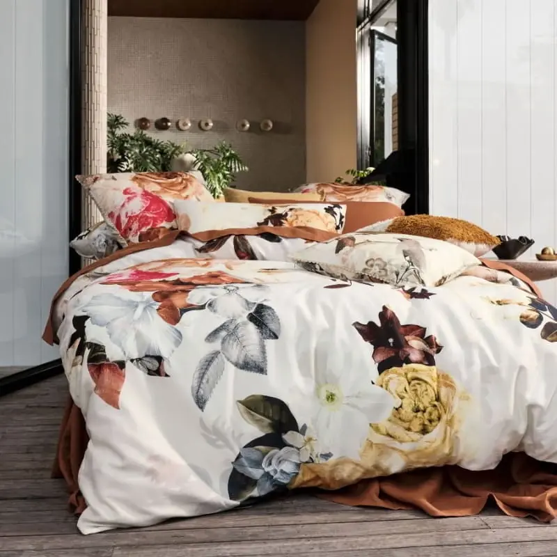 Linen House Primavera Caramel Quilt Cover Set