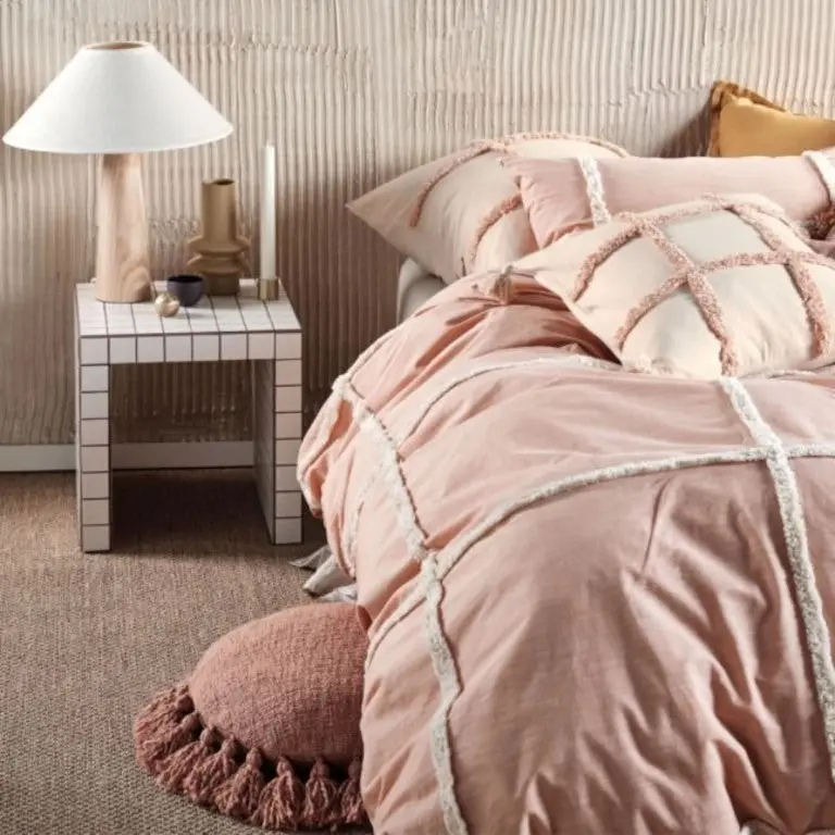 Linen House Lyndon Brandy Quilt Cover Set