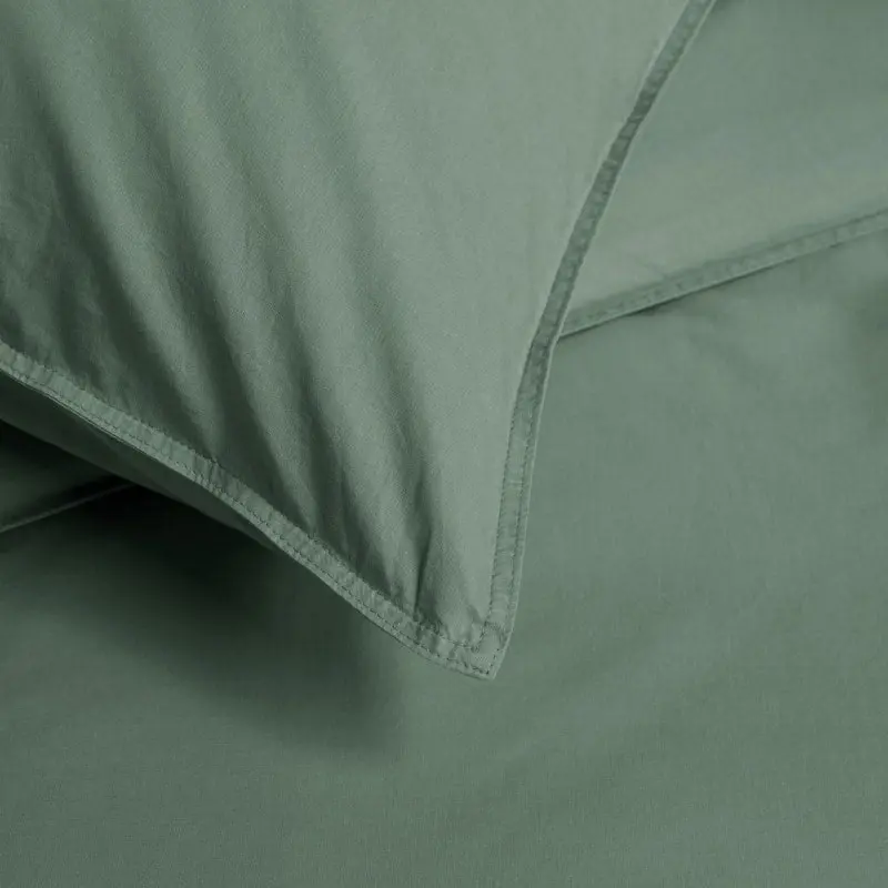 Bedding House Organic Cotton Basic Green Quilt Cover Set