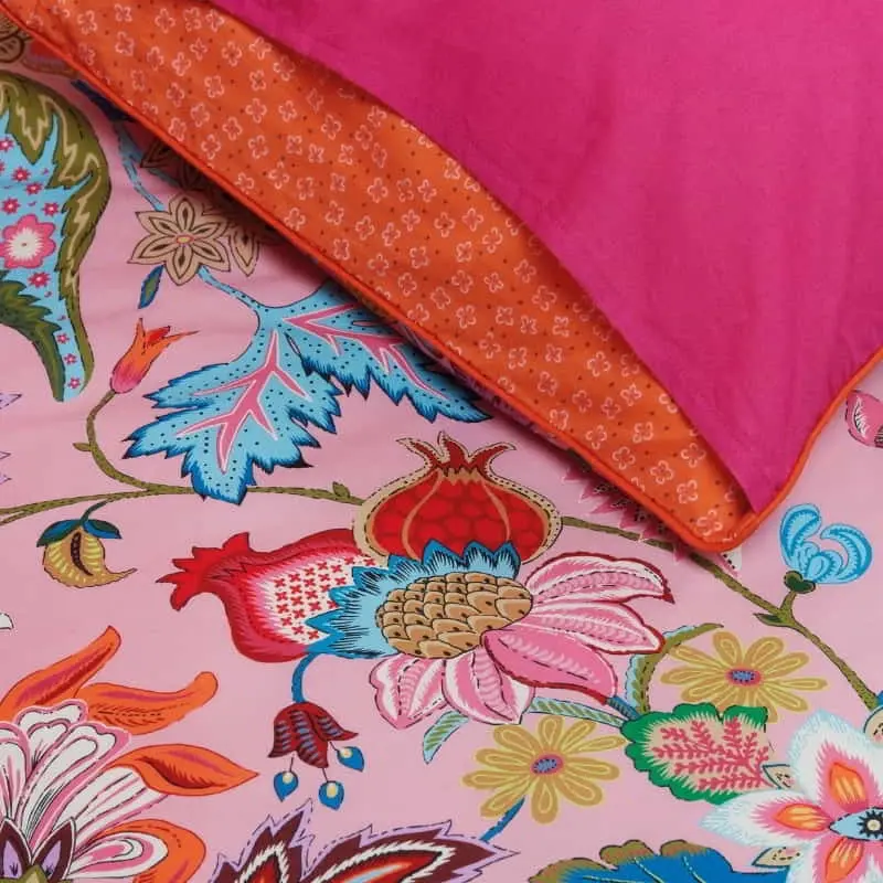 Oilily Amelie Sits Cotton Pink Quilt Cover Set