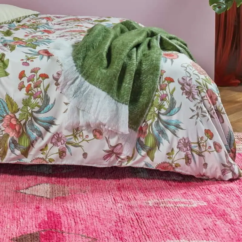 Oilily Line Flower Cotton Sateen Multi Quilt Cover Set