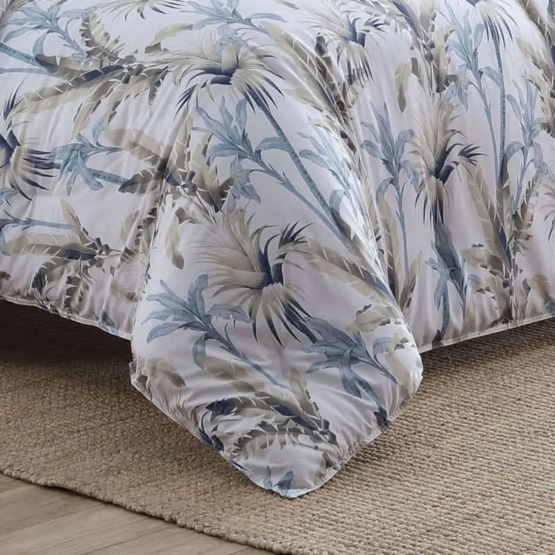 Tommy Bahama Catalina Blue Silver Quilt Cover Set