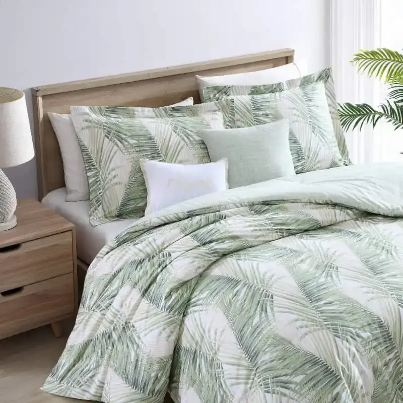 Tommy Bahama Kauai Jasmine Green Quilt Cover Set