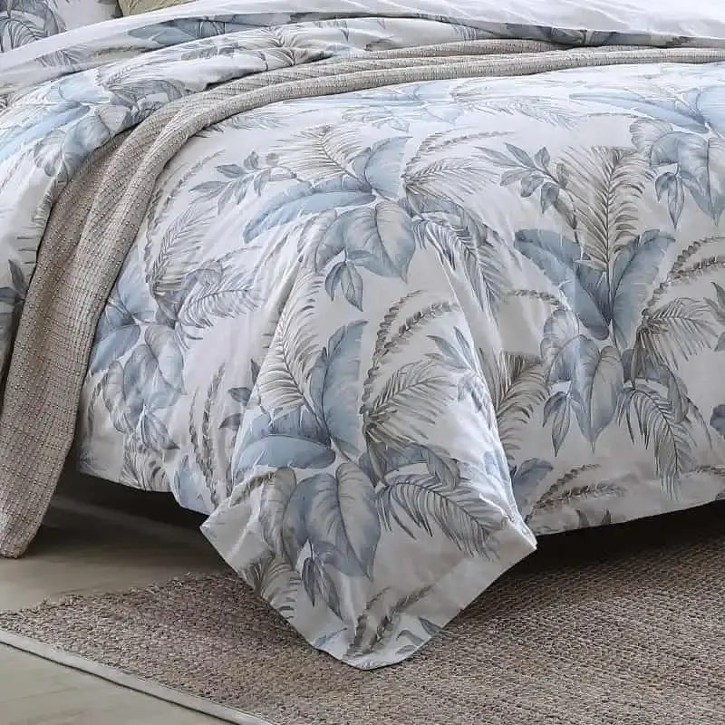 Tommy Bahama Bakers Bluff Blue Silver Quilt Cover Set