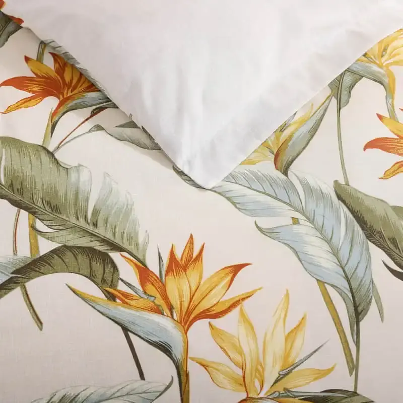 Tommy Bahama Birds of Paradise Ivory Quilt Cover Set