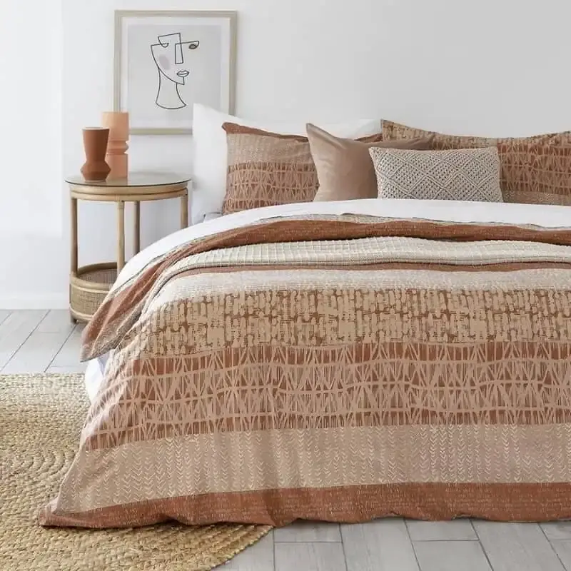 Bambury Darlington Terracotta Commercial Quilt Cover Set