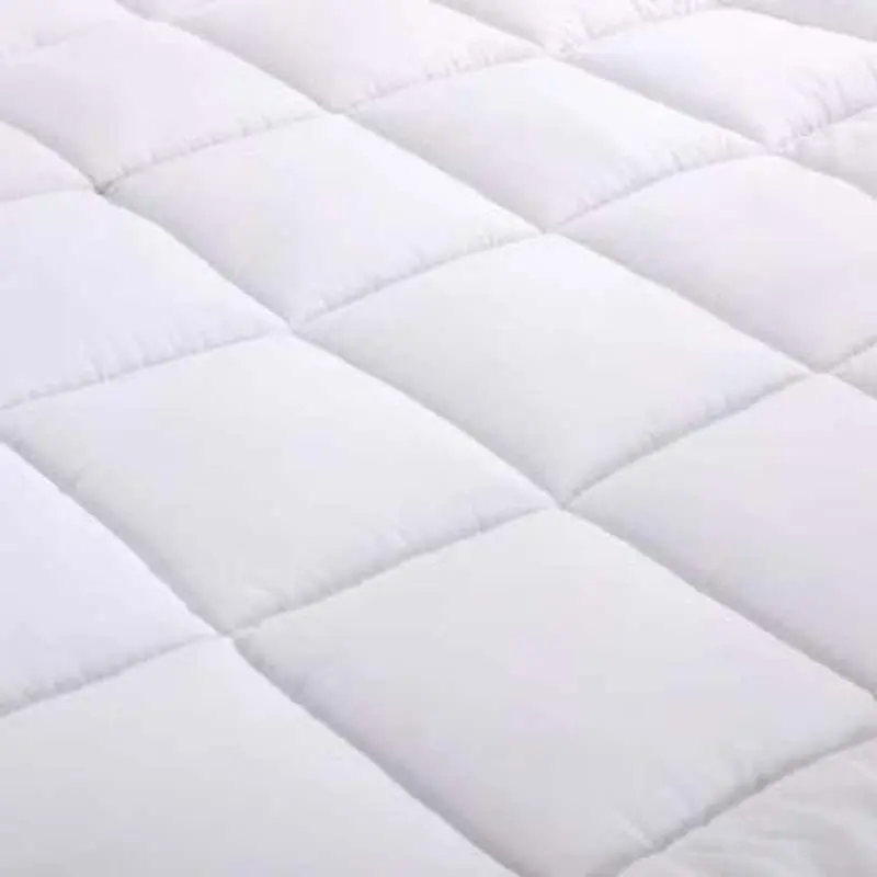 Home Fashion 1000GSM Bamboo Cotton Fitted Mattress Topper