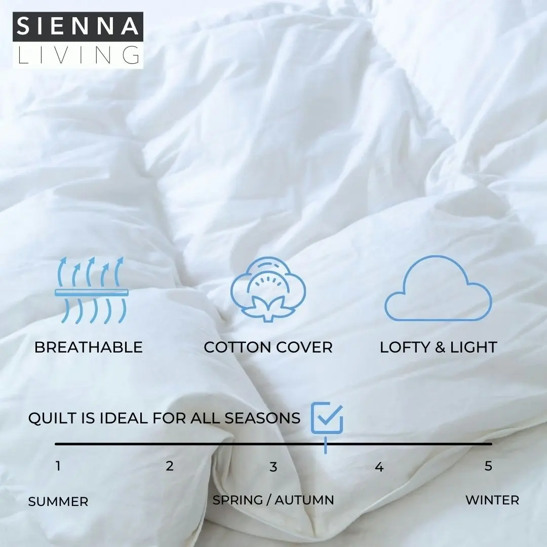 Sienna Living All Seasons Hungarian Goose Down Quilt