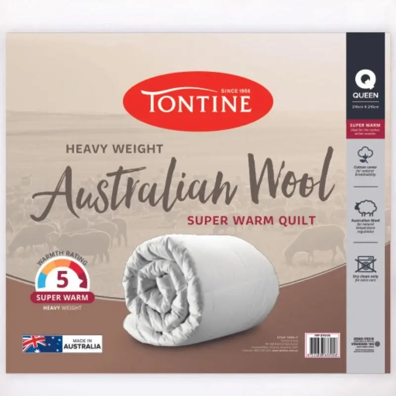 Tontine Aussie Australian Wool Super Warm Winter Quilt