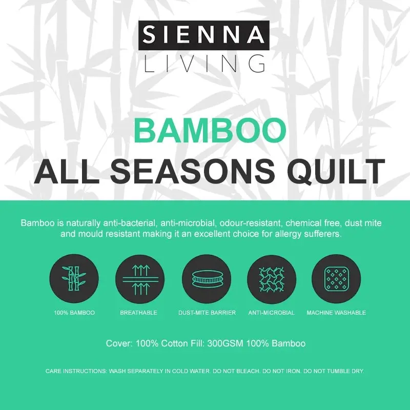 Sienna Living Natural Bamboo All Seasons Quilt