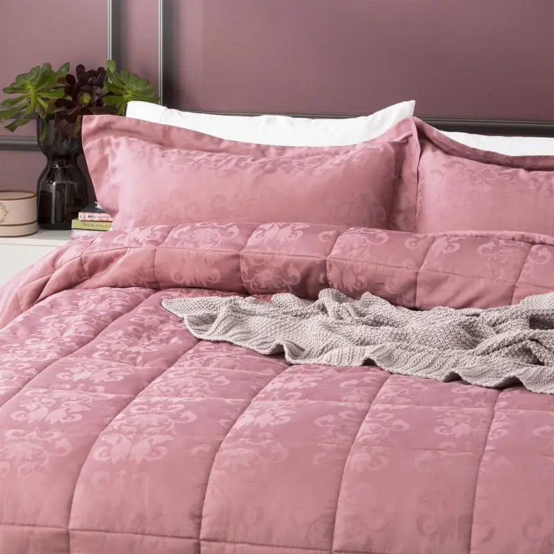 Ddecor Home Paisley Rose 500 Thread Count Jacquard Cotton Comforter Set