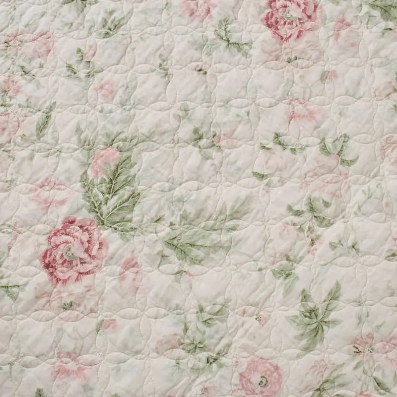 Laura Ashley Breezy Floral Printed Coverlet