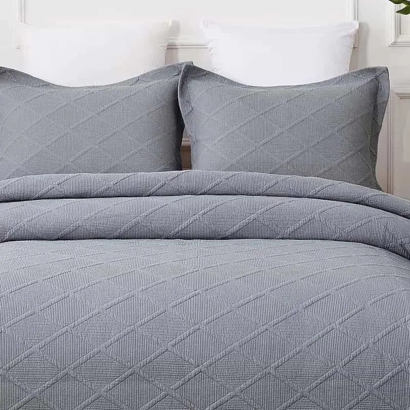 Classic Quilts Misty Grey Coverlet Set