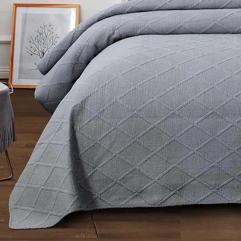 Classic Quilts Misty Grey Coverlet Set