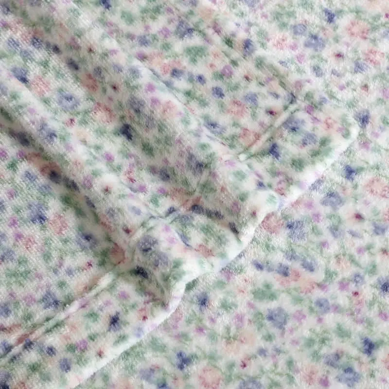 Laura Ashley Emogene Heather Flannel Fleece Sheet Set