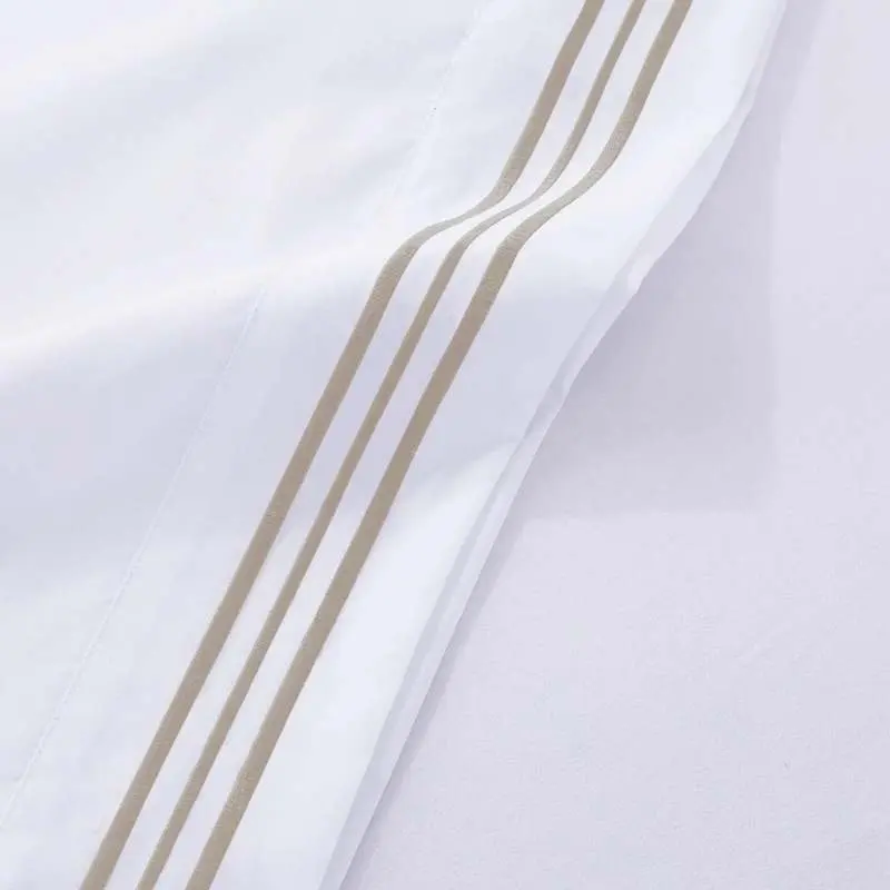 Opulence Soft Microfibre Embroidered Stripe Sheet Set