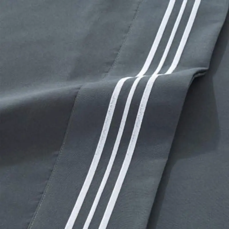 Opulence Soft Microfibre Embroidered Stripe Sheet Set