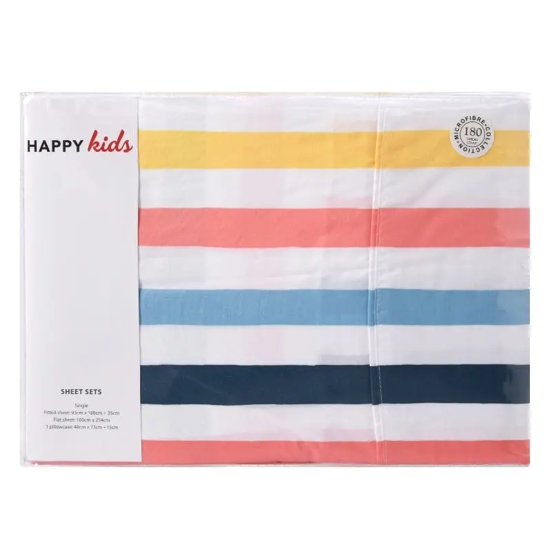 Happy Kids Seaside Printed Microfibre Sheet Set