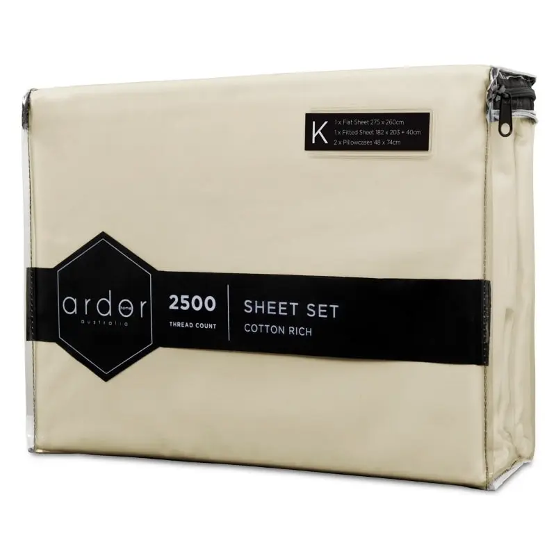 Ardor 2500 Thread Count Cotton Rich Sheet Set