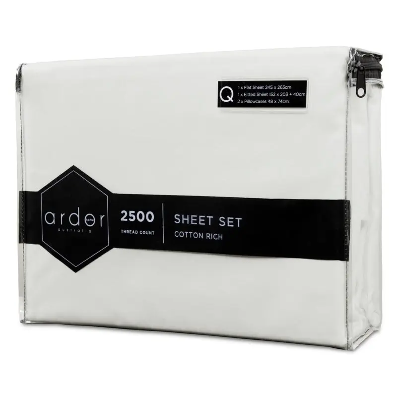 Ardor 2500 Thread Count Cotton Rich Sheet Set