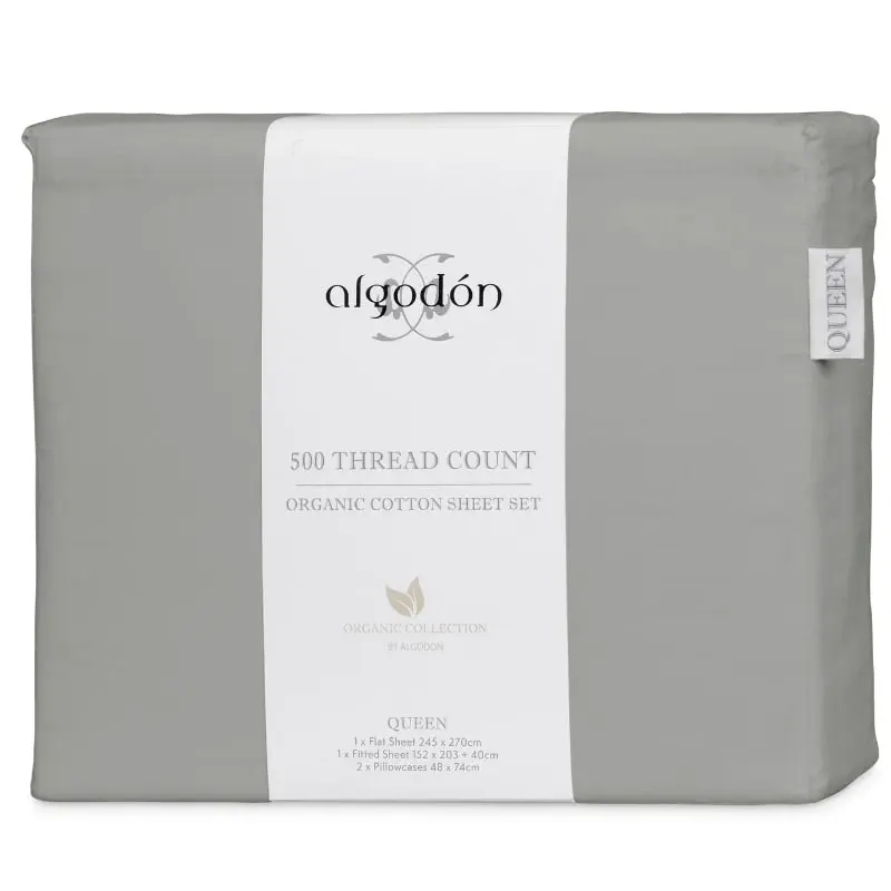 Algodon 500 Thread Count Organic Cotton Sheet Set