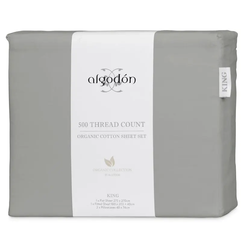 Algodon 500 Thread Count Organic Cotton Sheet Set