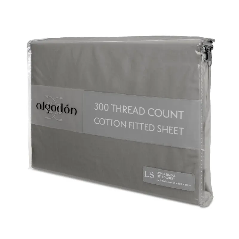 Algodon 300 Thread Count Cotton Fitted Sheet