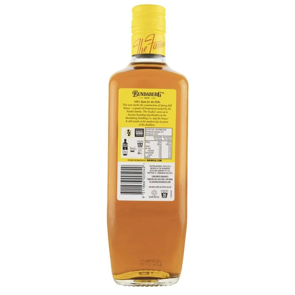 Bundaberg Original Rum (700mL)